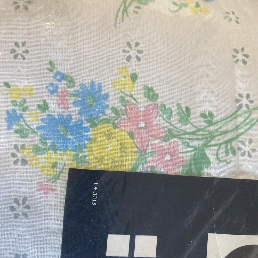 Vintage Barclay Home Comforter Bedspread Quilt Yellow Rose Flower Twin Full NOS